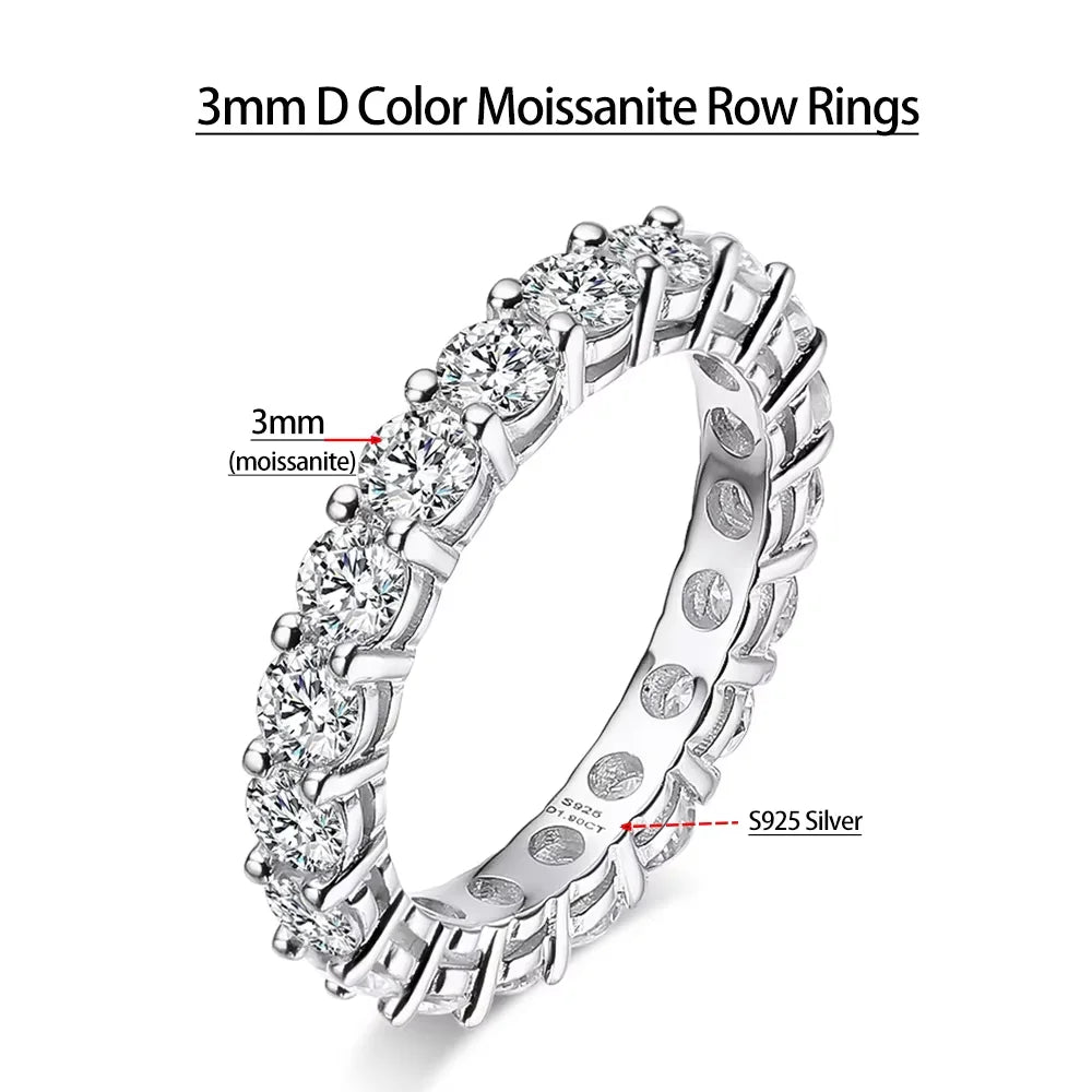 Serenity Oval Moissanite Sterling Silver Ring