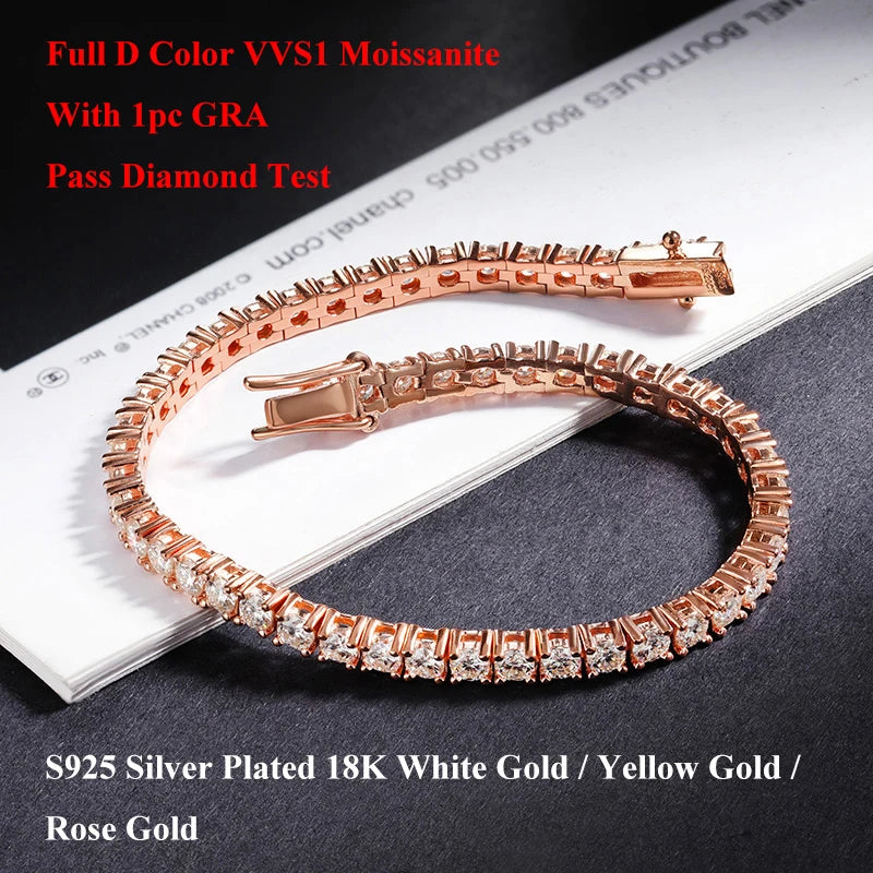 Moissanite Tennis Bracelet